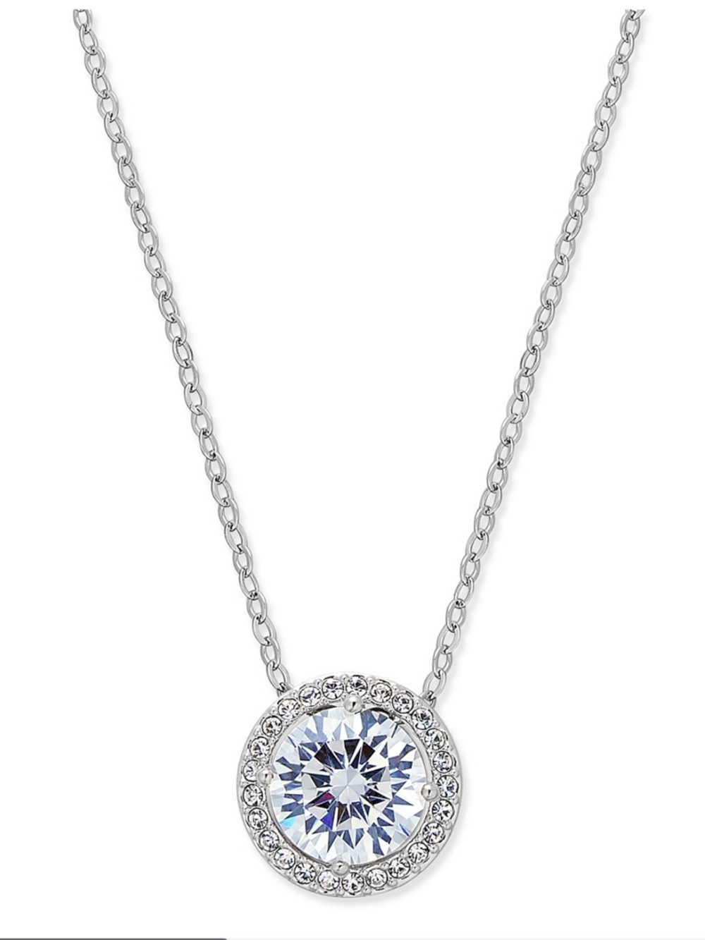 Eliot Danori Silver-Tone Crystal Pendant Necklace